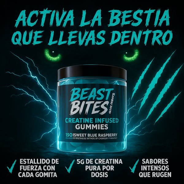 Beast Bites® - Gomitas de Creatina x 150 Unidades