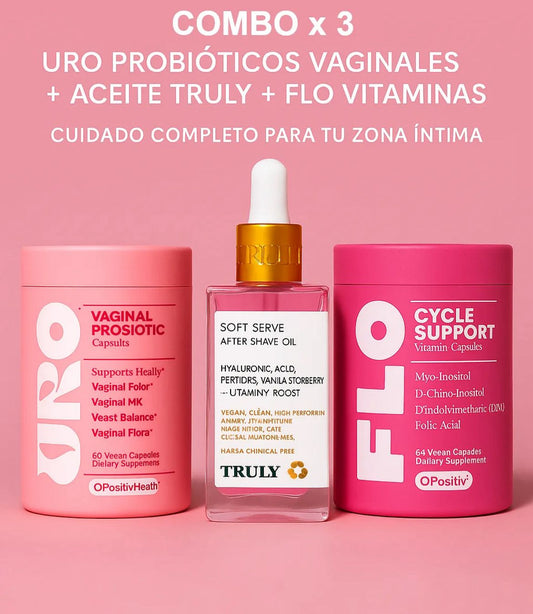 Combo x 3 – FLO + URO + Truly® 100% americanas
