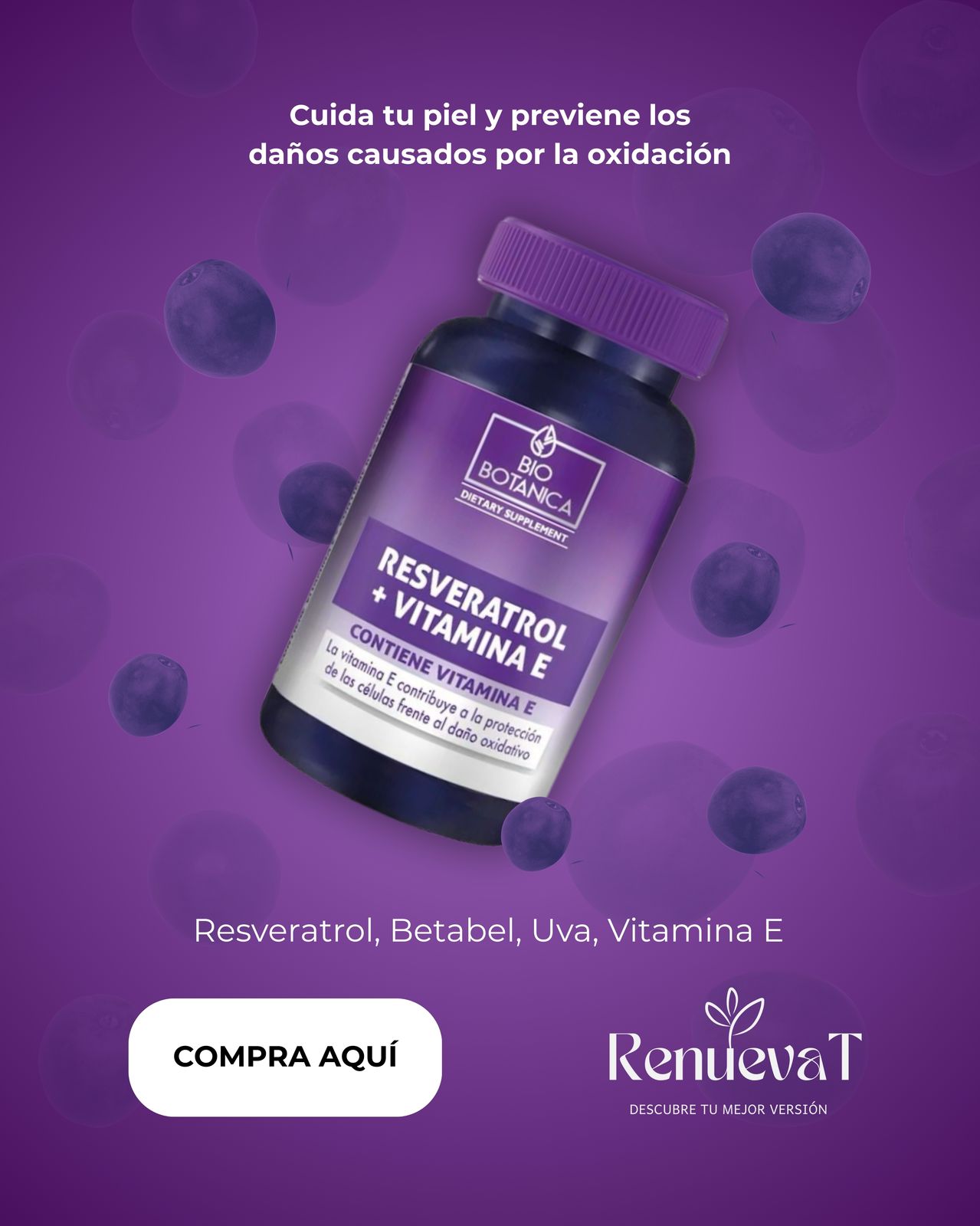 Resveratrol + Vitamina E ( ANTIEDAD)
